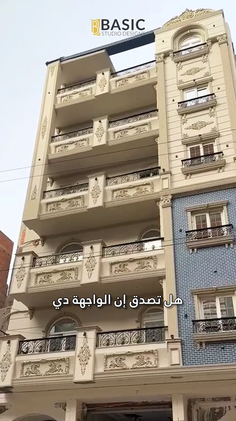 تصاميم واجهات خارجية: فيلا الملقا، هنجر صناعي ومباني سكنية - بيزك ستوديو ديزاين 3