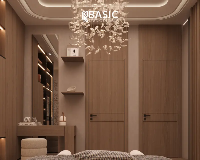 تصميم غرفة نوم رئيسية مع حمام - بيزك ستوديو ديزاين 4