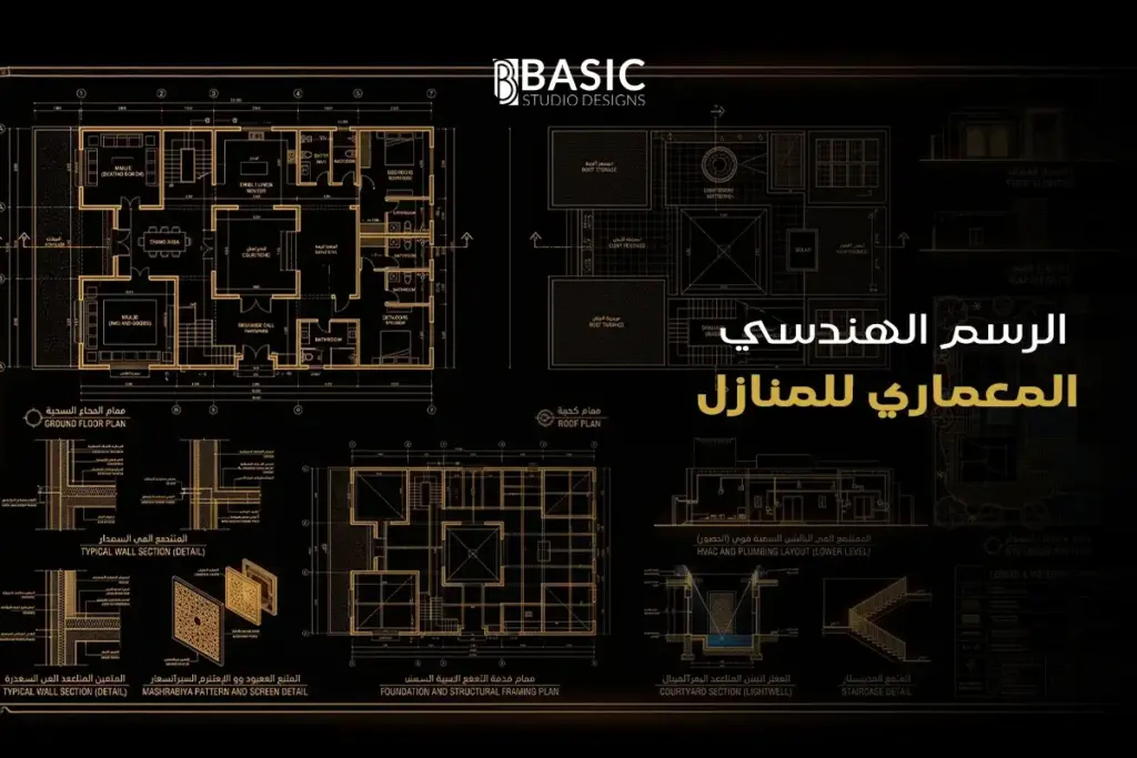 الرسم الهندسي المعماري للمنازل