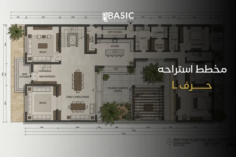 أهم ما يميز -مخطط استراحه حرف ال- في المشاريع الحديثة بالسعودية